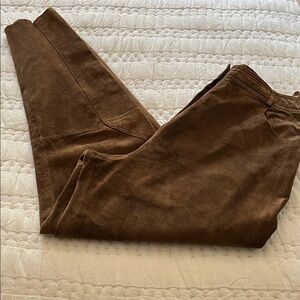 Vintage Georgetown Leather Design Suede pants